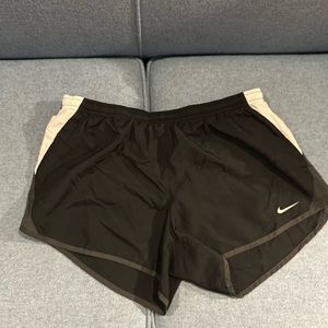 Nike Dryfit black and white running shorts